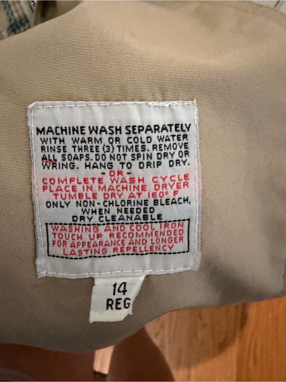 London Fog Classic Beige Trench Coat - Double-Breasted - Picture 5 of 6